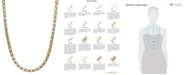 Macy's 14k Gold Necklace, 20" Diamond Cut Popcorn Chain (1-5/8mm)